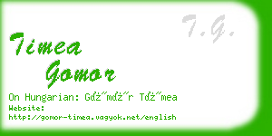 timea gomor business card